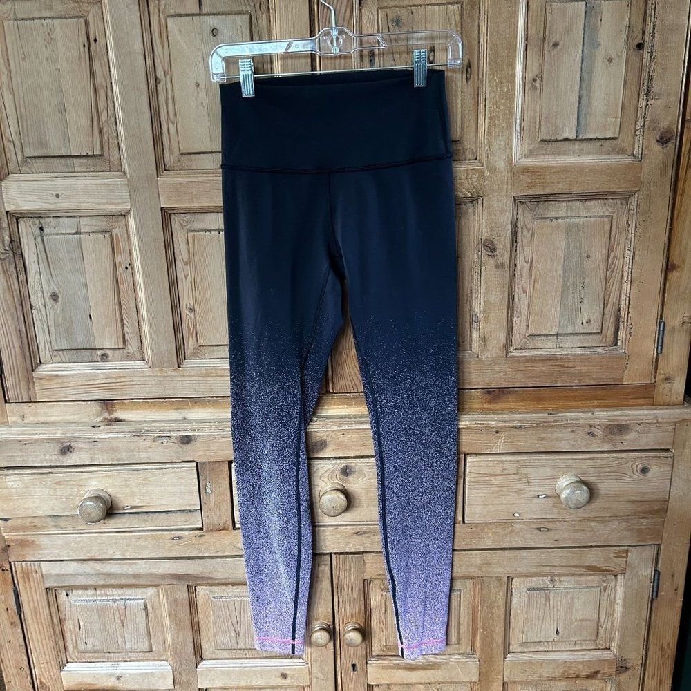Lululemon 6 Wunder Under Hi-Rise Tight (Ombre Speckle) 28" Ombre Speckle Black Y - Picture 1 of 11